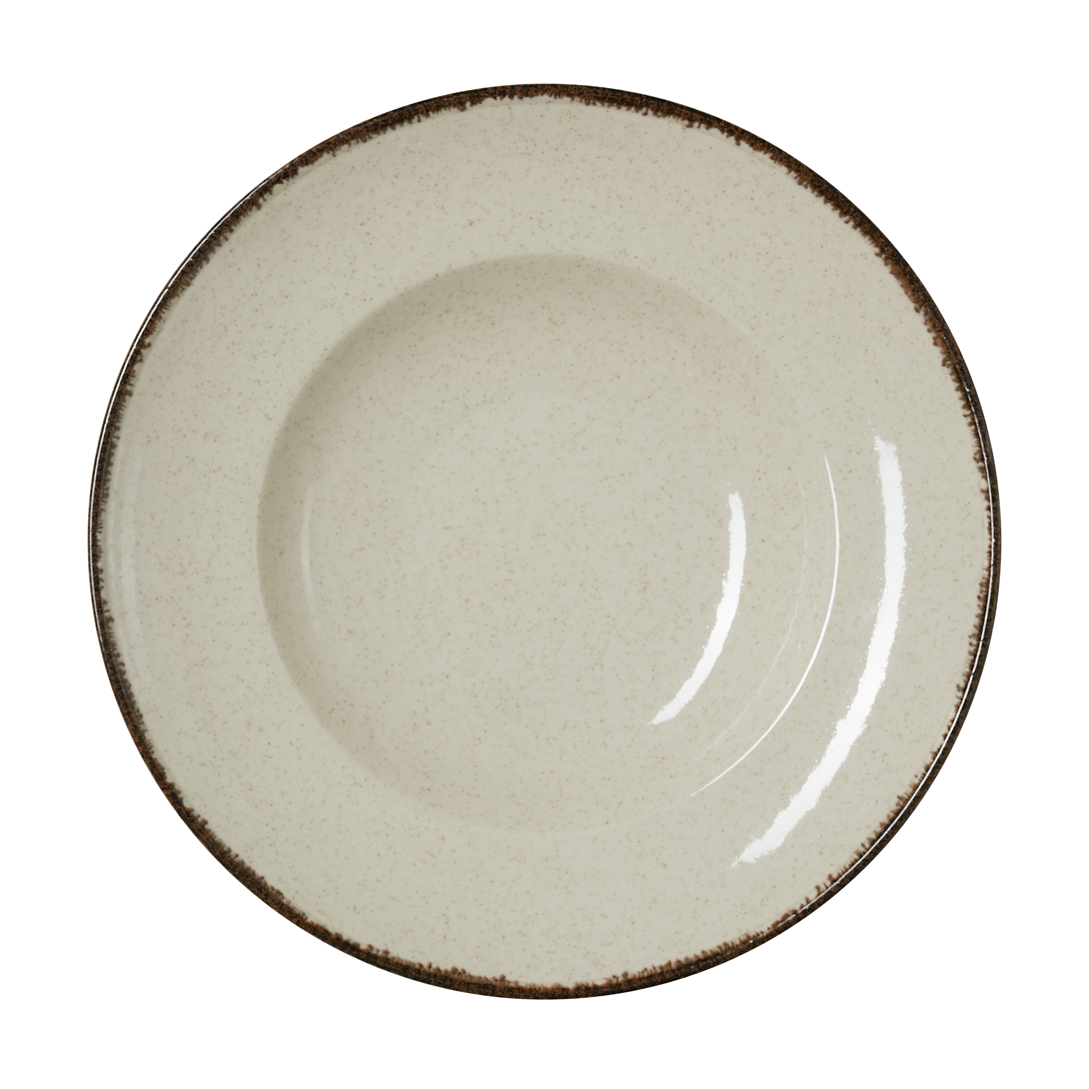 WAS Pastateller Set SMILLA SAND, tief, Ø 27,5 cm, Set á 6 Stück, sand, Porzellan