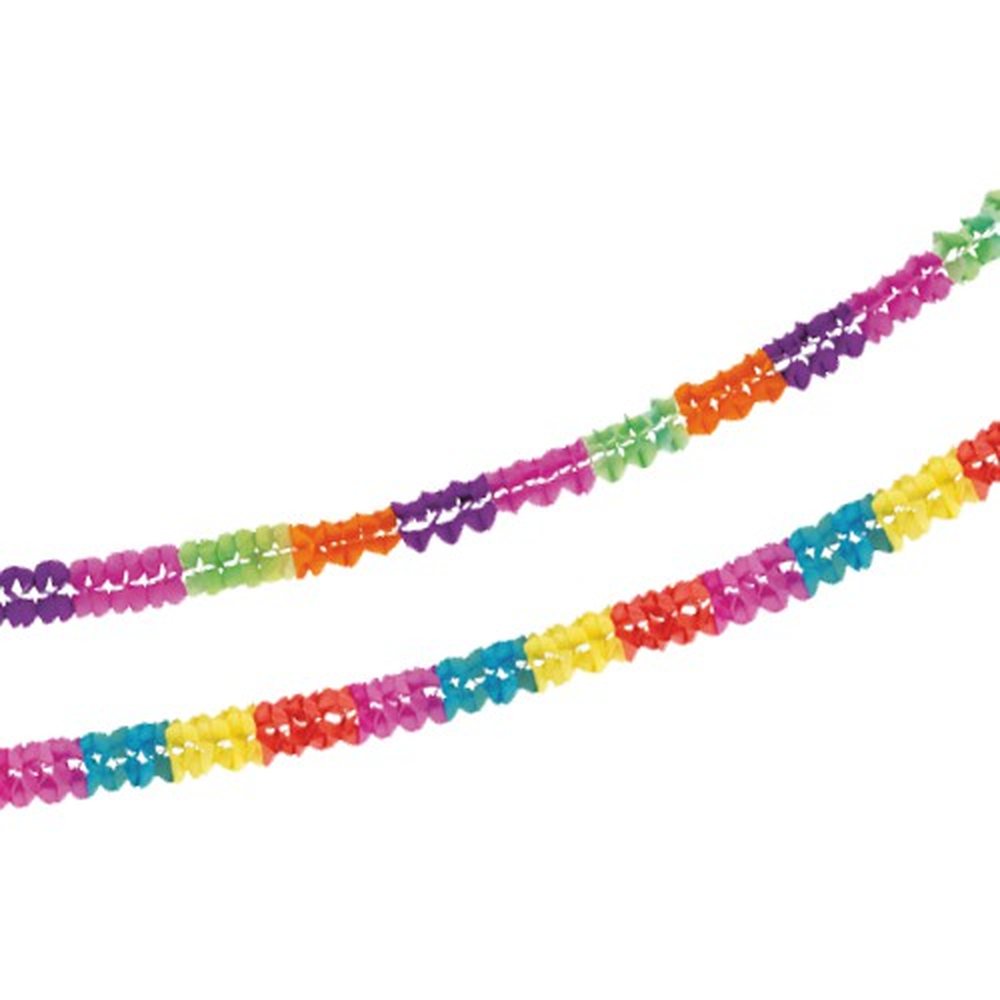 Papstar Girlanden, Papier Ø 7 cm · 2,5 m "Flowers - Mini"
