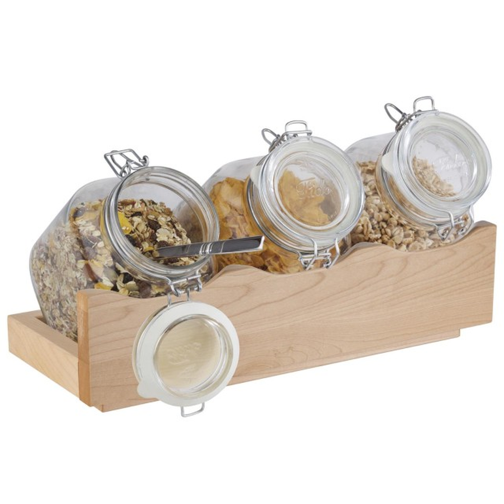 APS Buffet-Ständer -GOOD MORNING- 43 x 17 cm, H: 13,5 cm , Ahorn, massiv