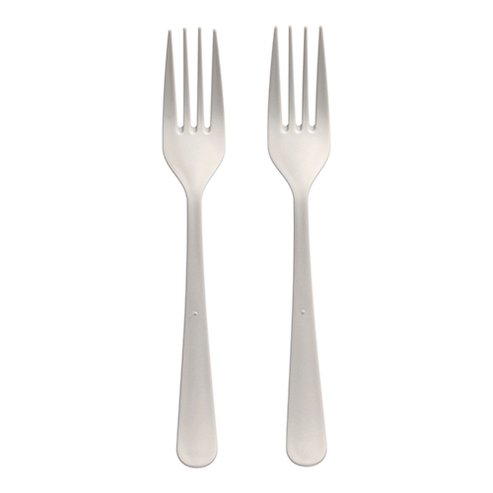 PAPSTAR Circulware Mehrweg-Gabeln PP-MF 19 cm weiss Gaia extra stabil, 