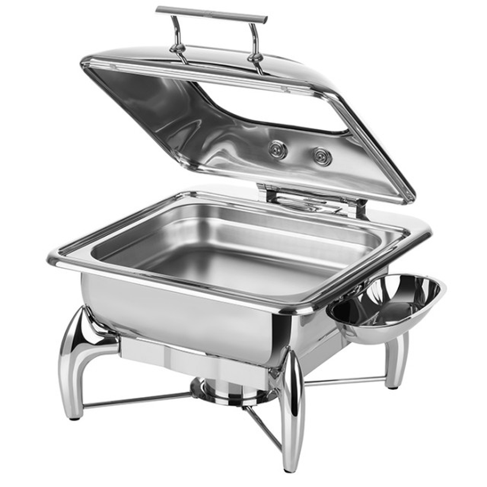 APS Chafing Dish GN 2/3 -GLOBE- 44 x 41 cm, H: 34 cm , 5,5 Liter, Edelstahl