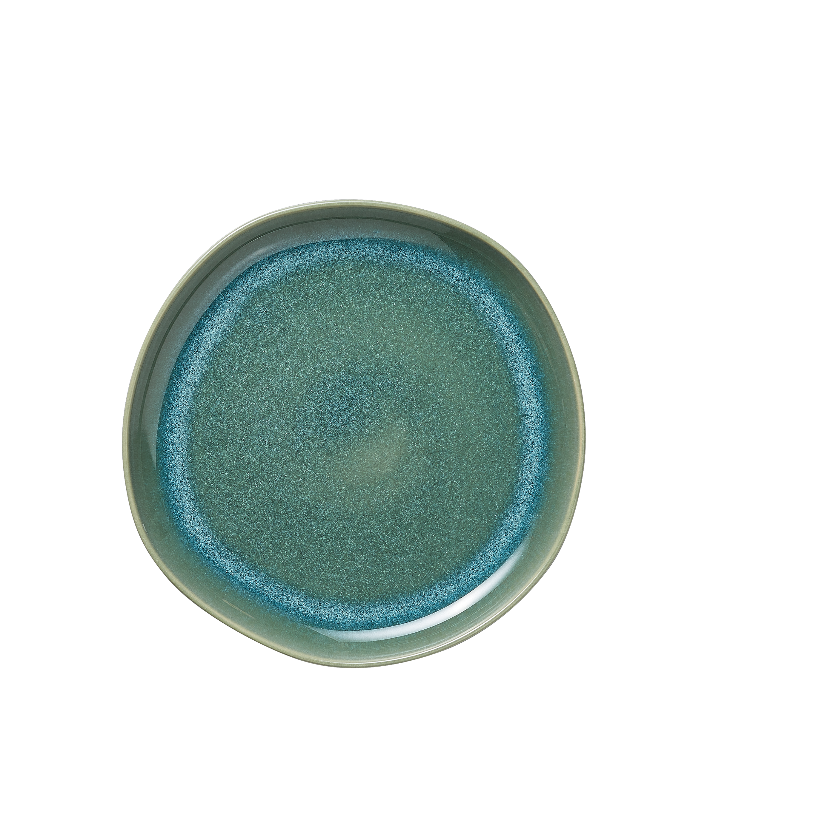 WAS Teller Set ROCKZZERO, flach, Ø 22 cm, Set á 6 Stück, myrtle green, Steinzeug