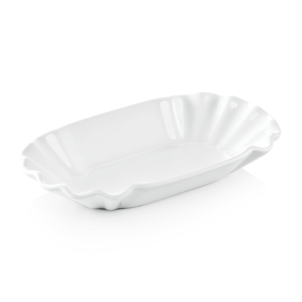 WAS Pommesschale Set, 20 x 11 x 3 cm, Set á 6 Stück, Porzellan