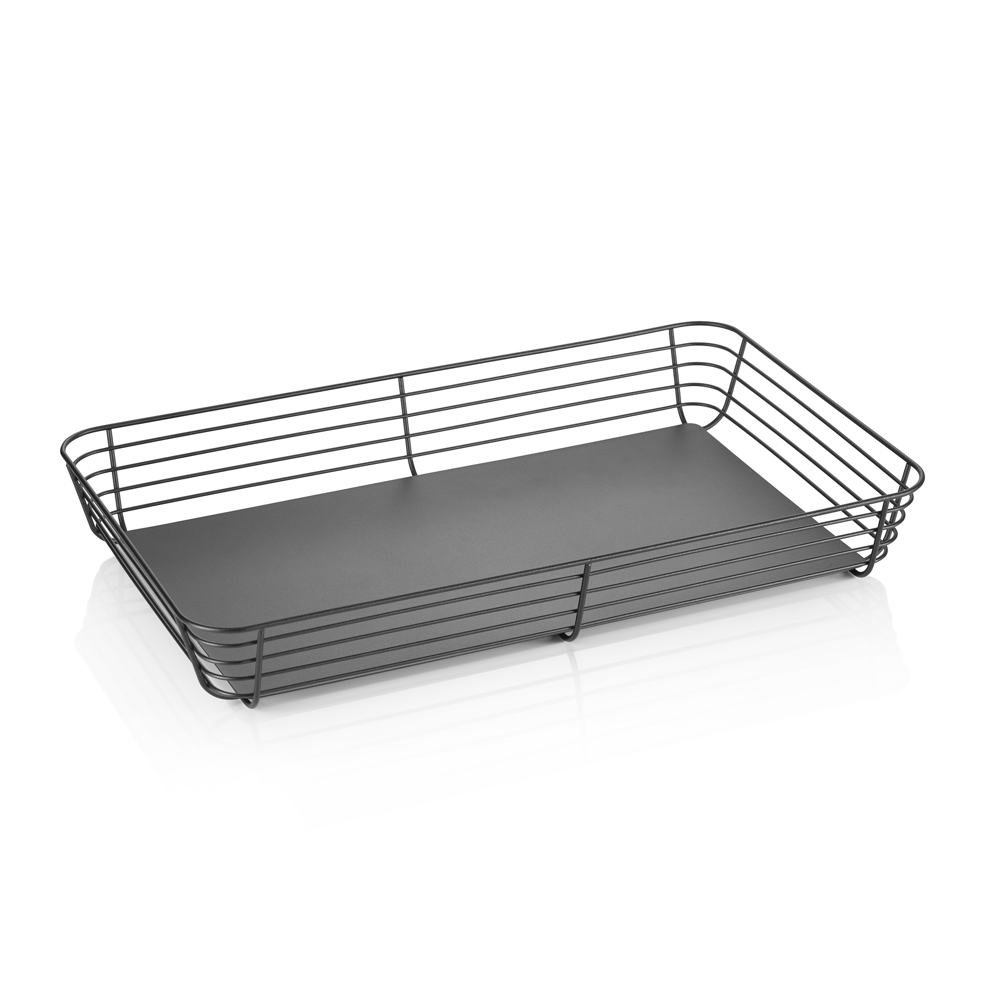 WAS GN Buffetkorb 1/1 STEELNEST, Höhe 8 cm, pulverbeschichtet, Metall