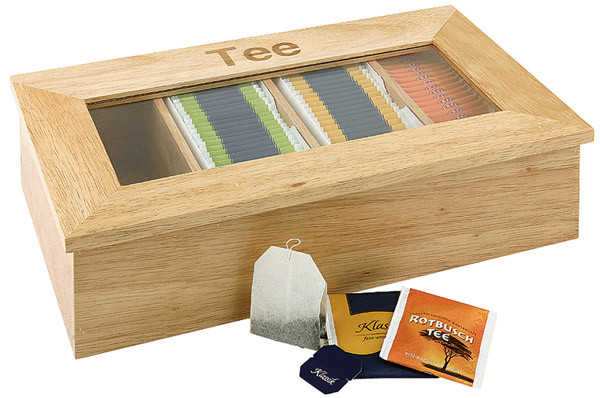 APS Teebox 33,5 x 20 cm, H: 9 cm , Holz, natur