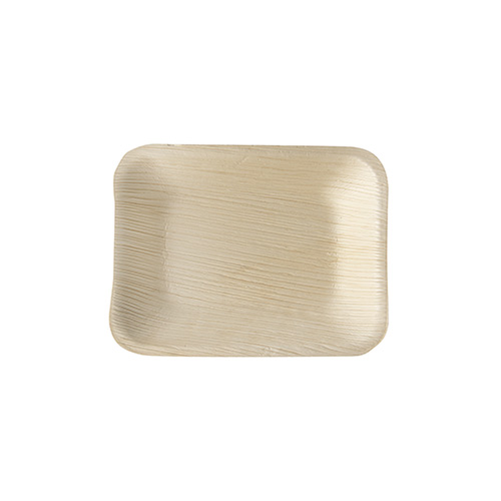 Papstar Tabletts, Palmblatt "pure" eckig 16 cm x 12 cm x 2,5 cm