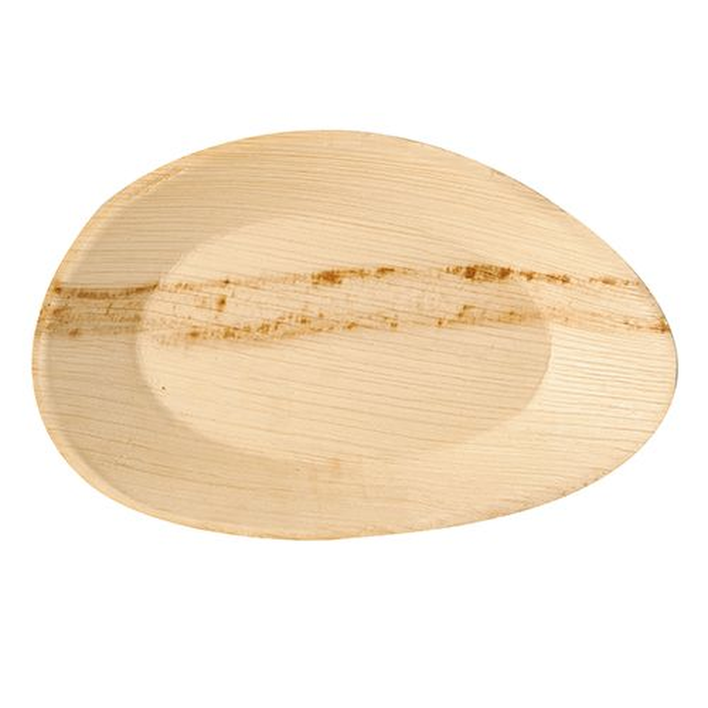 Papstar Teller, Palmblatt "pure" oval 26 cm x 17 cm x 2,5 cm