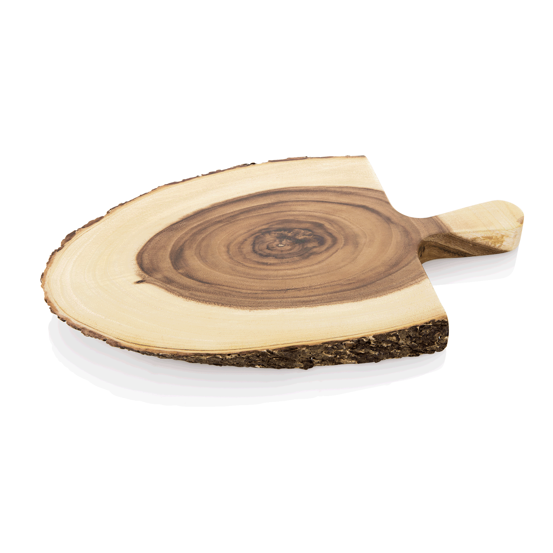 WAS Servierbrett mit Griff, 46 x 23 cm, Holz Tray Acacia