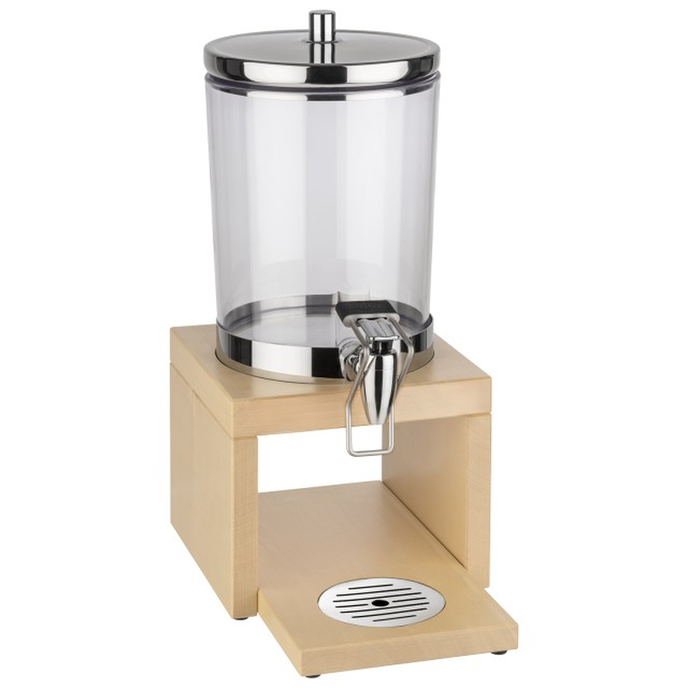 APS Saftdispenser -BRIDGE- 31 x 20 cm, H: 42 cm, 4 Liter , 18/8 Edelstahl, SAN
