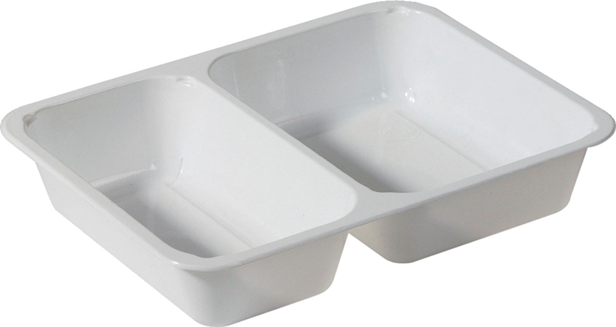 Duni CPET-Schale 2-geteilt 225 x 175 x 43 mm