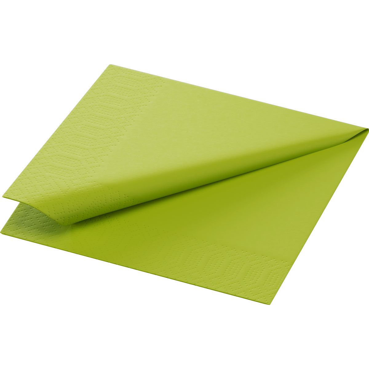 Duni Zelltuchservietten 24 x 24 cm 3-lagig 1/4 Falz kiwi