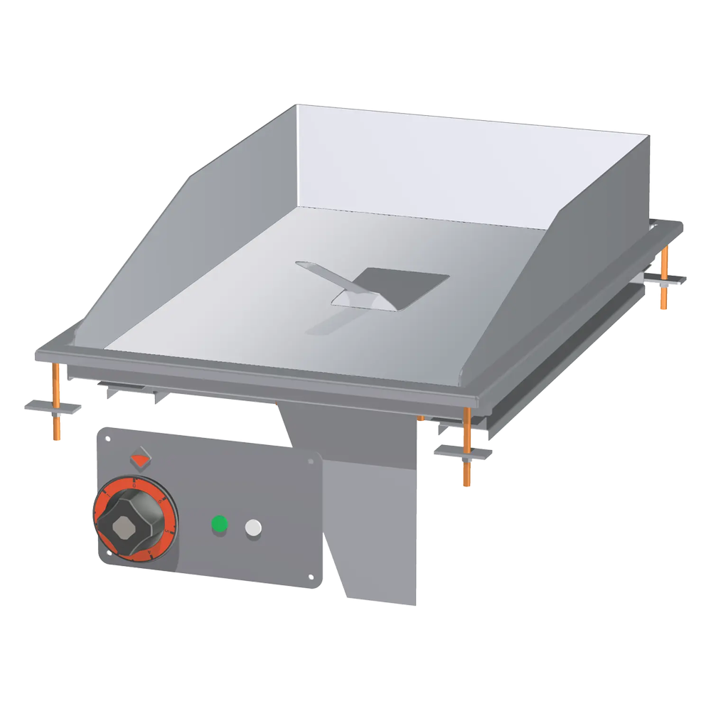 RM Gastro Grillplatte 36x55 drop-in elektrisch verchromt glatt 400 V / RM - FTLD