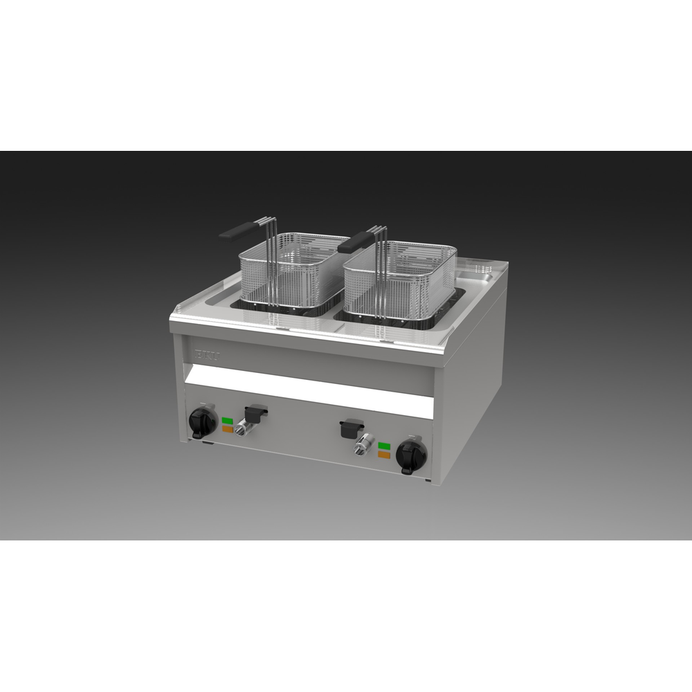 EKU Snackline Elektro-Doppelfritteuse FRE-60-200 2 x 9 Liter