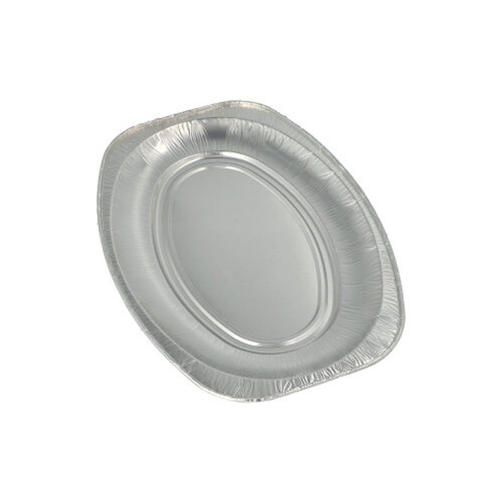 Papstar Servierplatten, Alu oval 35 cm x 24,5 cm