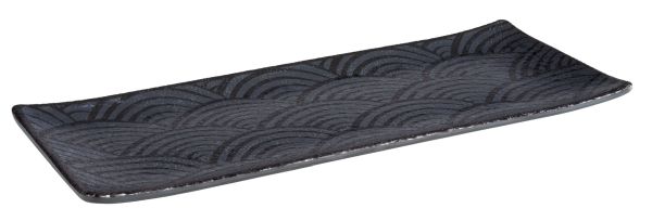 APS Tablett -DARK WAVE- 29 x 12 cm, H: 1,5 cm