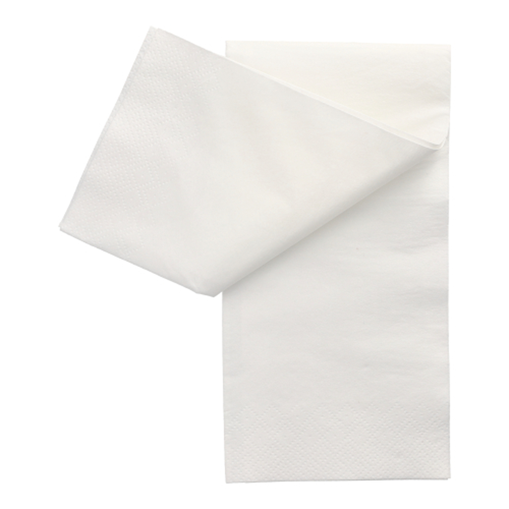 Papstar Servietten, 2-lagig 1/8-Falz 40 cm x 40 cm weiss