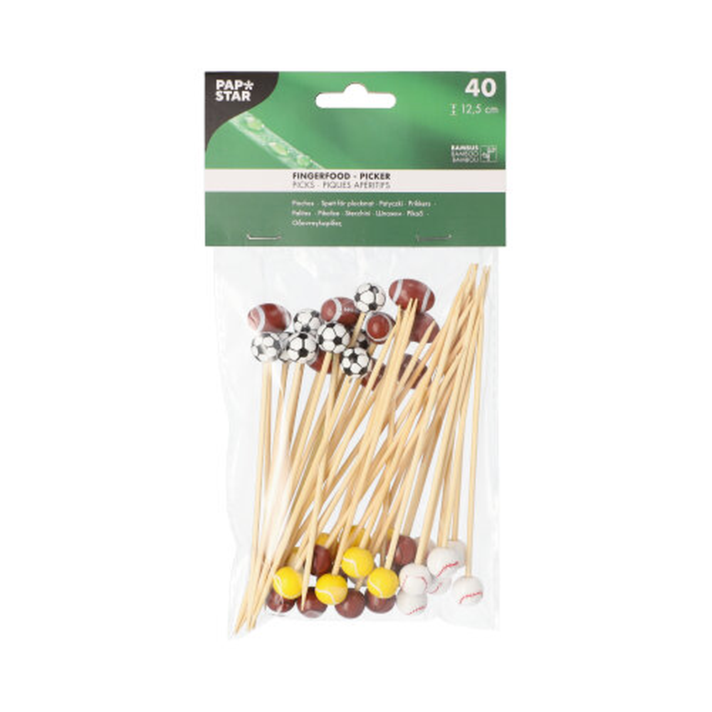 Papstar Fingerfood - Picker 12,5 cm "Sport"