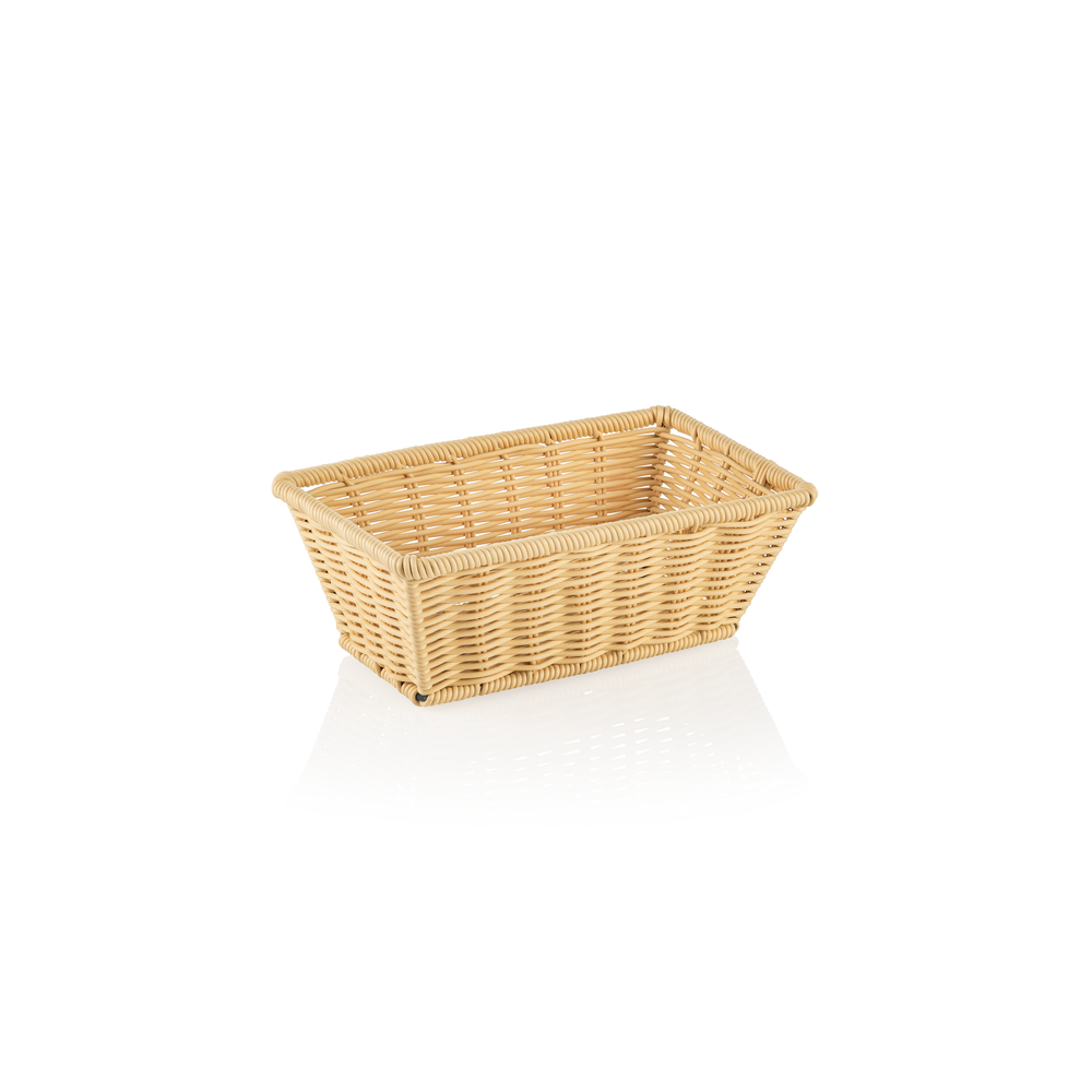 WAS GN Korb 1/4 WEAVER PRO GN Körbe, hellbeige, Polypropylen, Chromnickelstahl 1