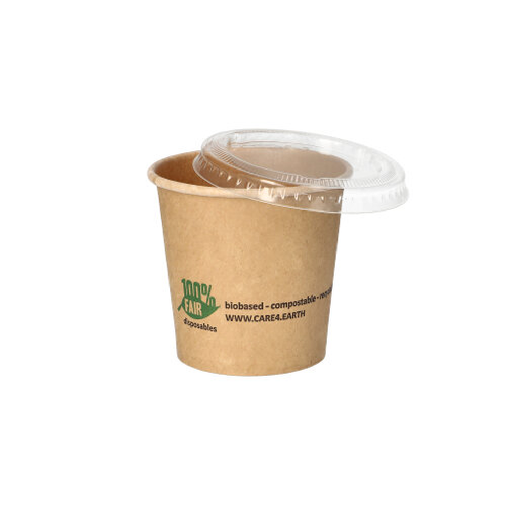 Papstar Portionsbecher, Pappe 90 ml Ø 6 cm · 5,8 cm braun