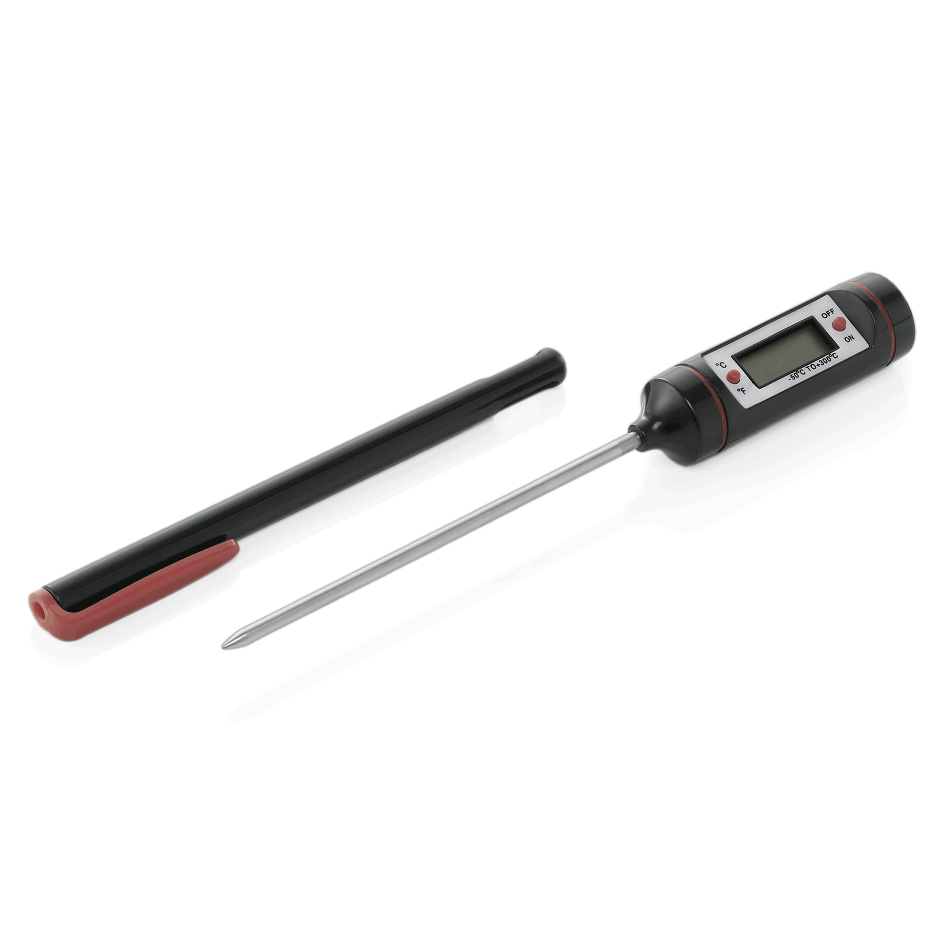 WAS Digital Thermometer, 17,5 cm, Einstechtiefe 10,5 cm, Polycarbonat, Edelstahl