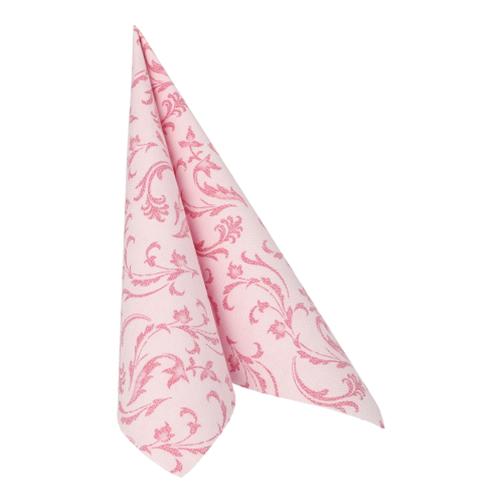 Papstar Servietten "ROYAL Collection" 1/4-Falz 40 cm x 40 cm fuchsia "Damascato"