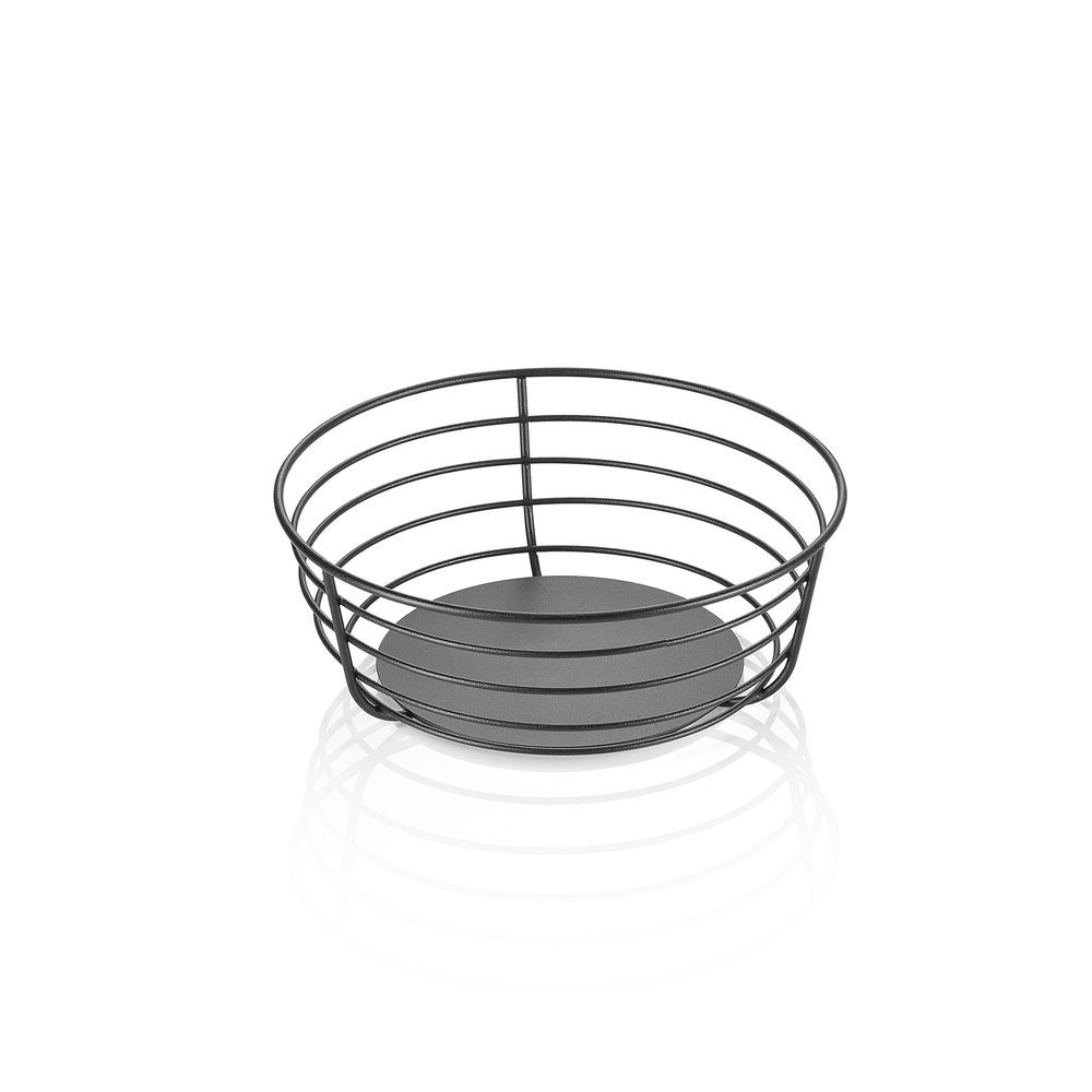 WAS Buffetkorb STEELNEST, Ø 23 cm, Höhe 8,5 cm, pulverbeschichtet, Metall