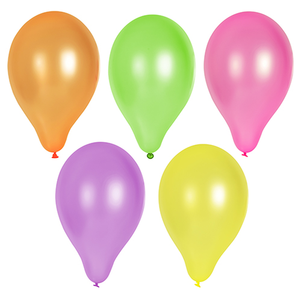 Papstar Luftballons Ø 25 cm farbig sortiert "Neon"