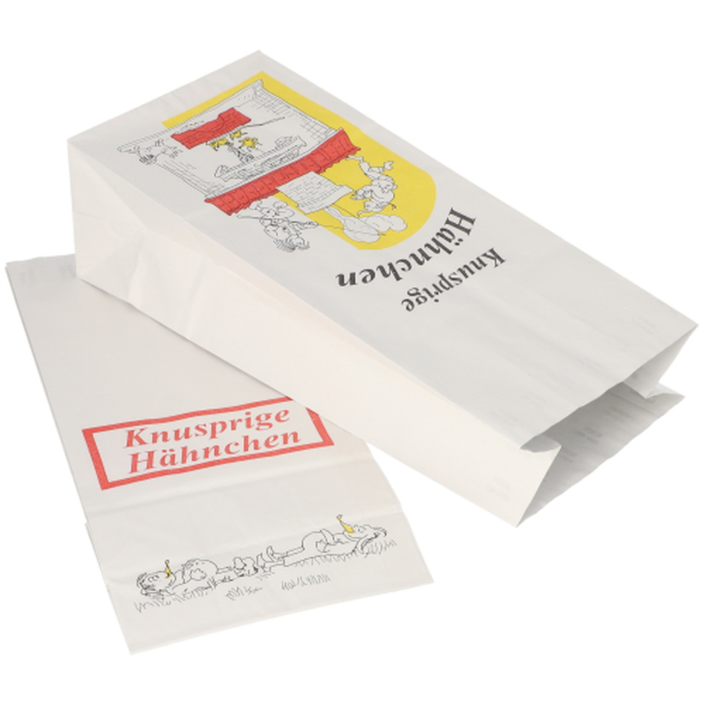 PAPSTAR Hähnchenbeutel, Papier mit Alu-Einlage 28 cm x 13 cm x 8 cm Max & M