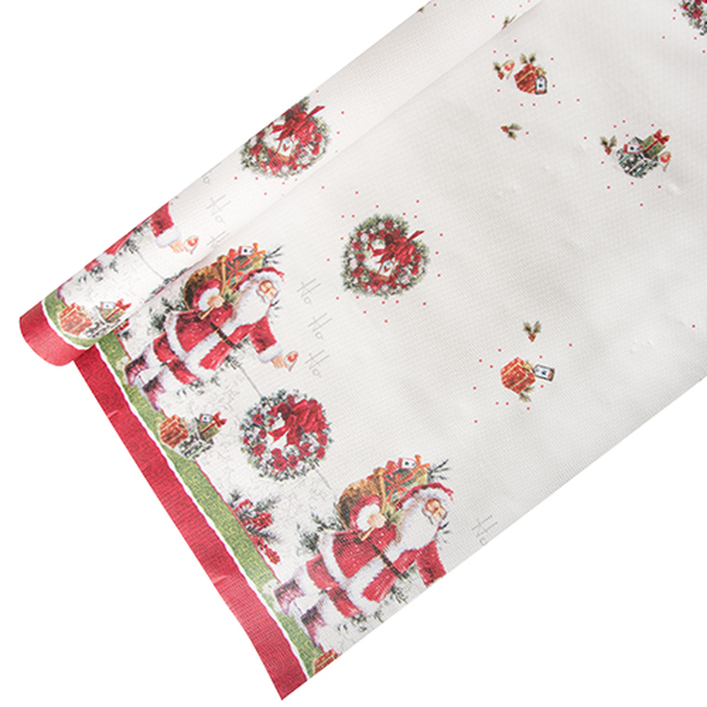 Papstar Tischdecke, Papier 6 m x 1,2 m "HoHoHo"