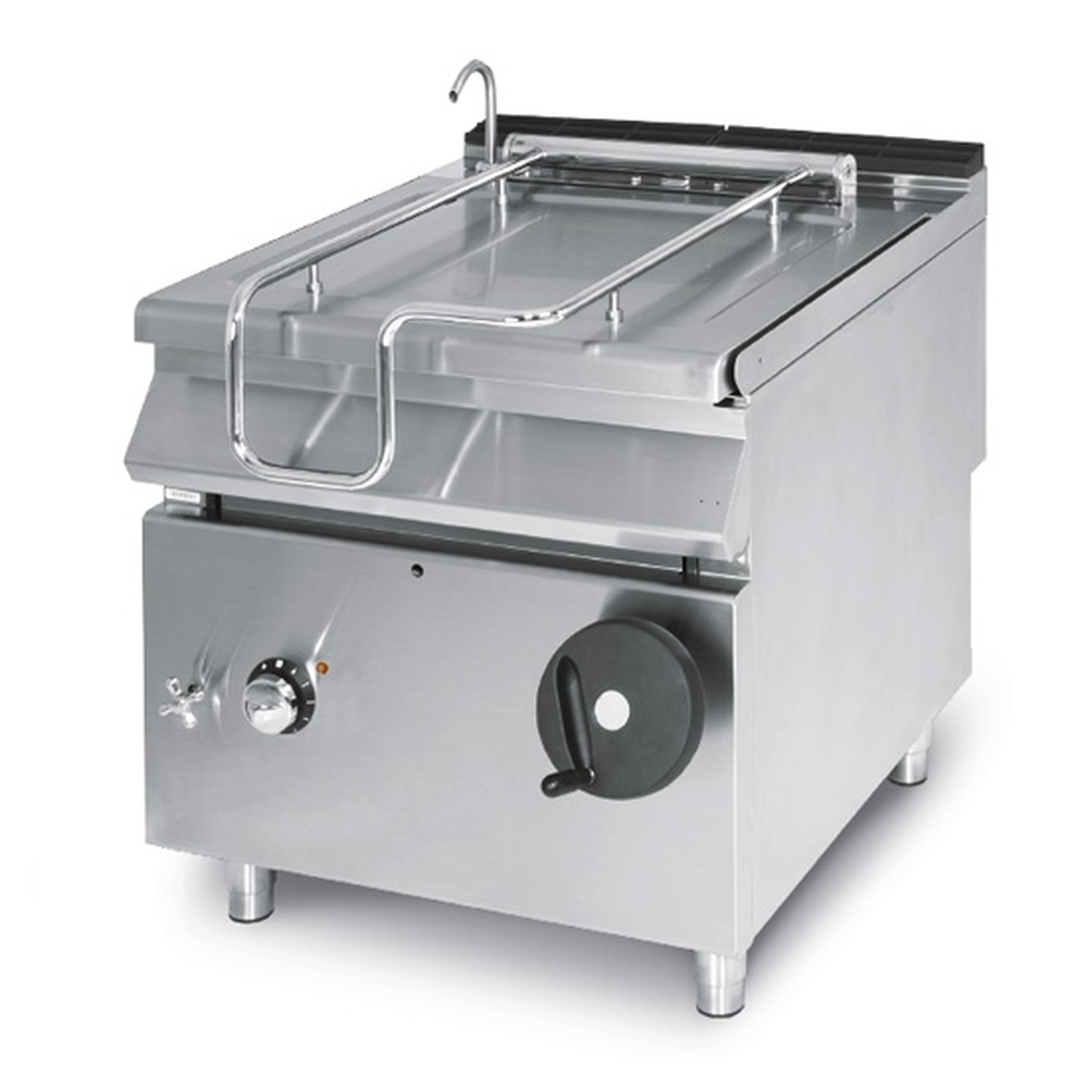 Virtus Elektro-Kippbratpfanne, Kapazität 80 Liter, Edelstahl-Becken
