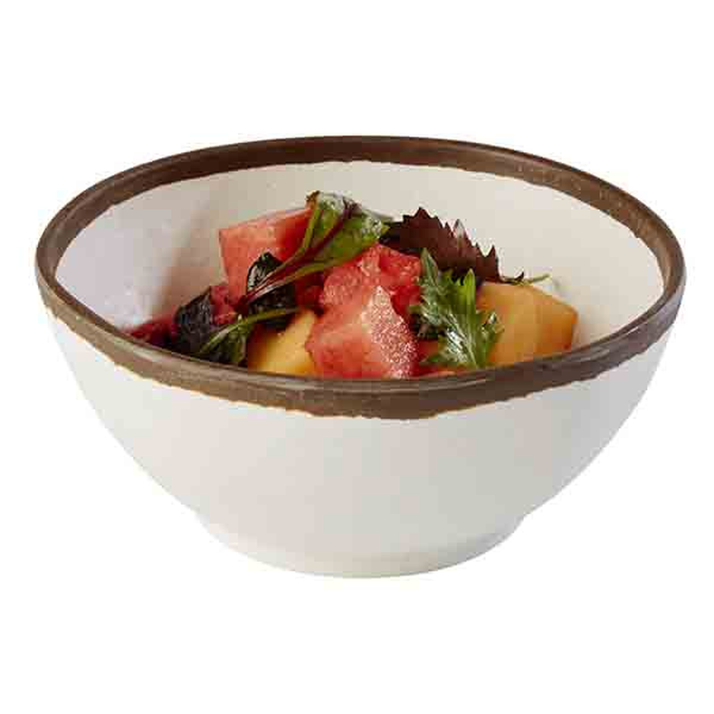 APS Schale -CROCKER- Ø 16 cm, H: 7 cm, 0,7 Liter , Melamin, creme
