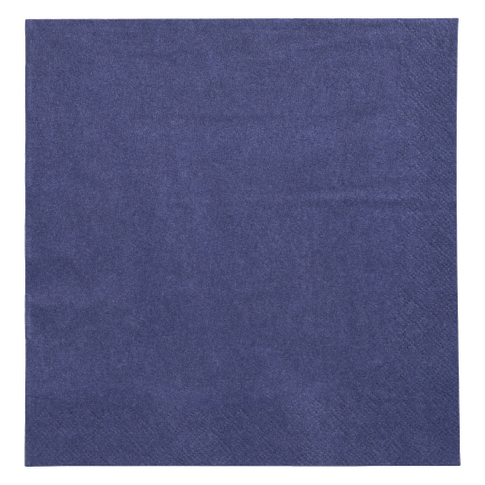 Papstar Servietten, 3-lagig 1/4-Falz 40 cm x 40 cm dunkelblau