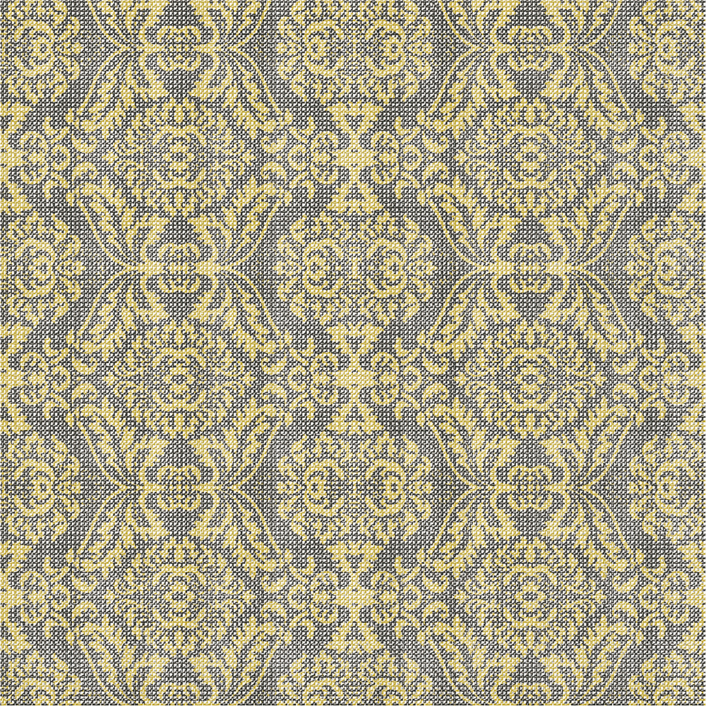 Mank Serviette Kiyan gold-schwarz 40 x 40 cm 1/4 Falz