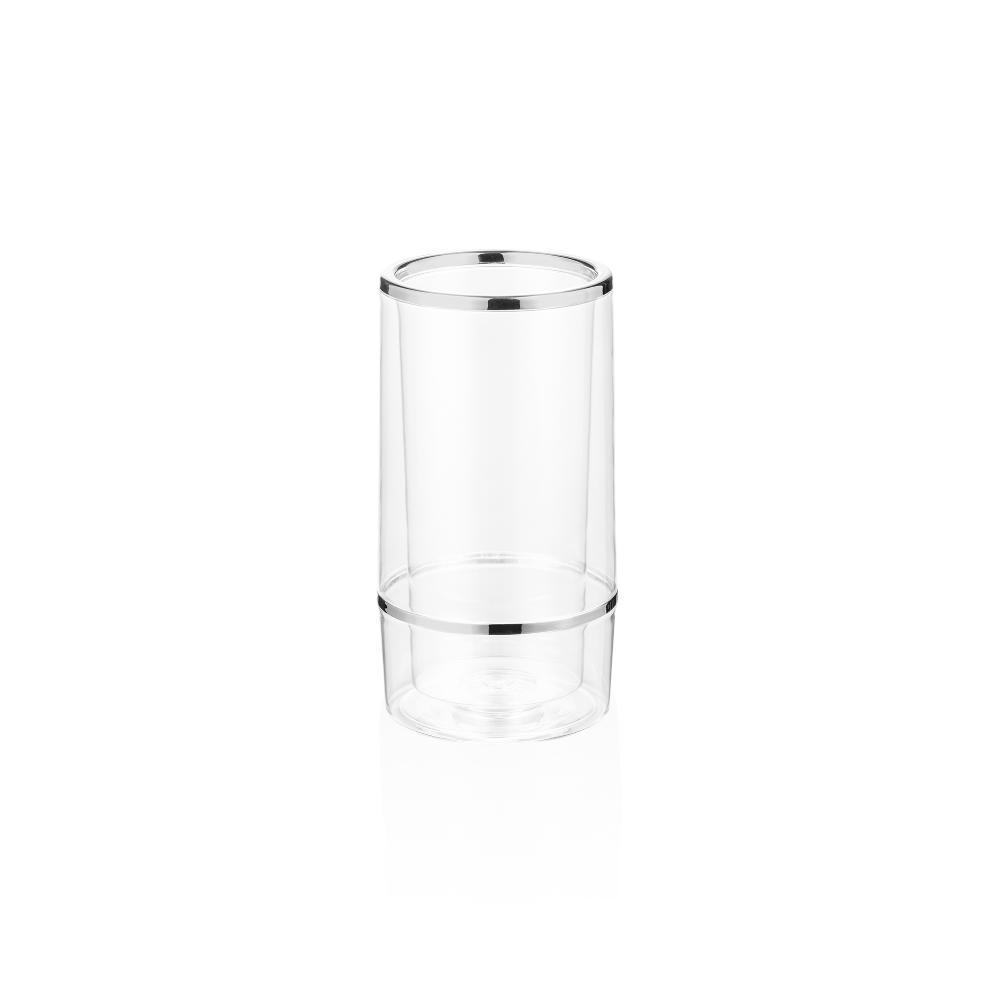 WAS Flaschenkühler, Ø 11,5 cm, Höhe 23 cm, transparent, doppelwandig, Kunststoff
