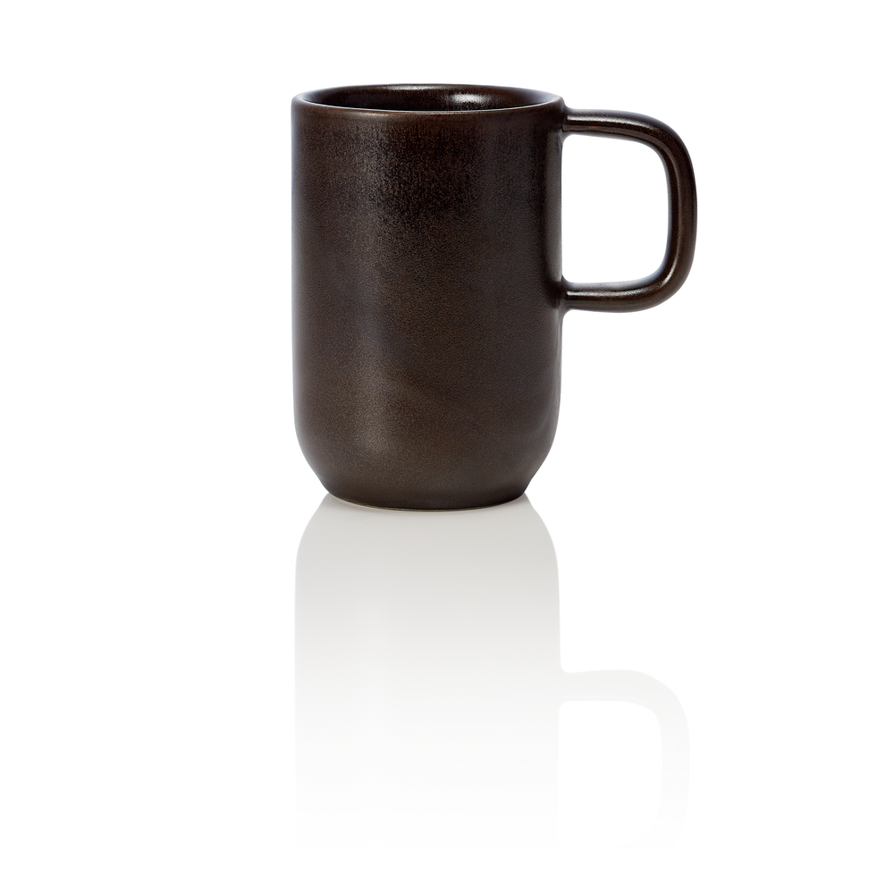 WAS Becher ROCKZZERO, 370 ml, Set á 6 Stück, metallic brown, Steinzeug