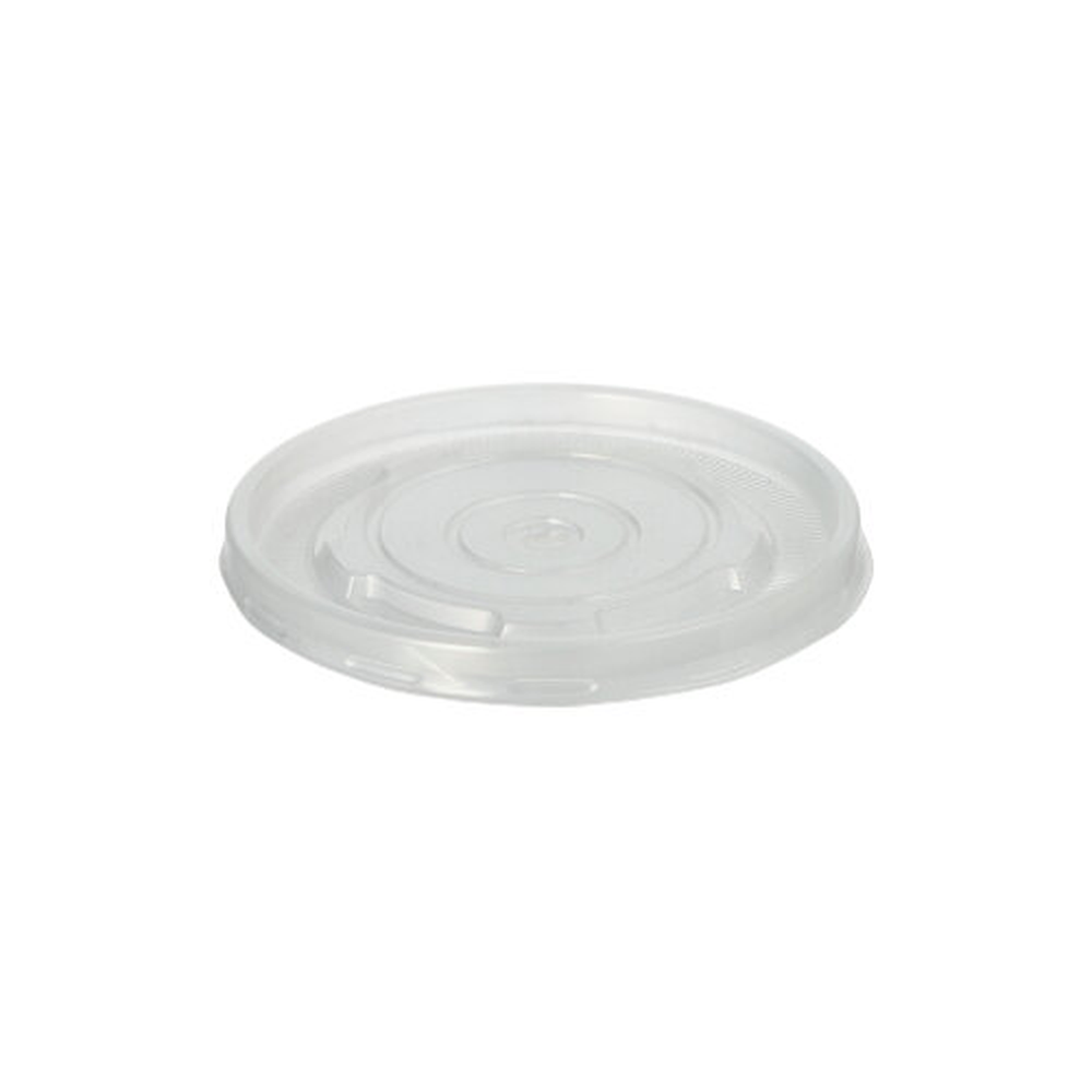 Papstar Deckel für Suppenbecher, PP rund Ø 9,8 cm · 1 cm transparent