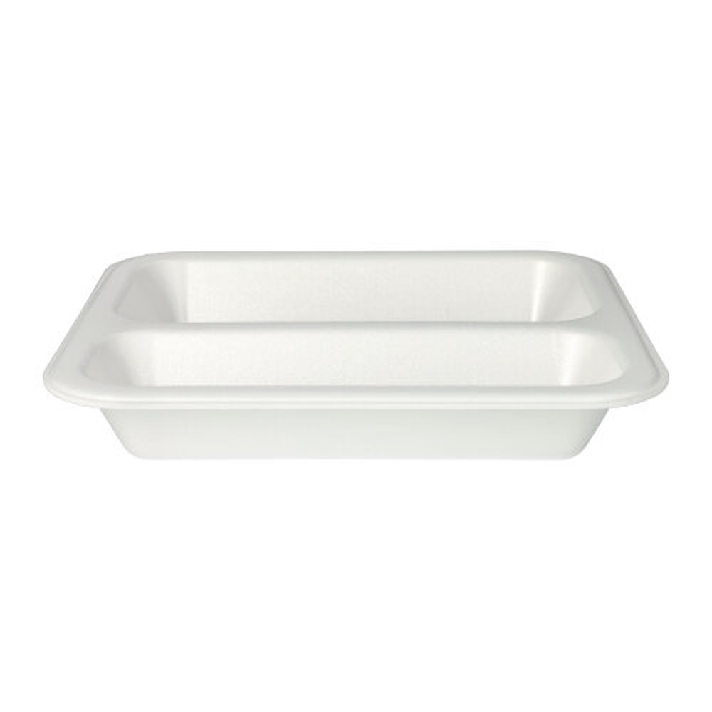 PAPSTAR Siegelschalen, XPS 2-geteilt 975 ml 4,2 cm x 21,2 cm x 25 cm weiss l