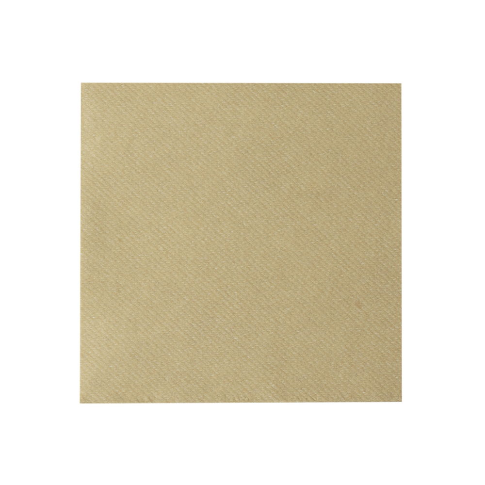 Mank Serviette Basic naturbraun 24 x 24 cm 1/4 Falz