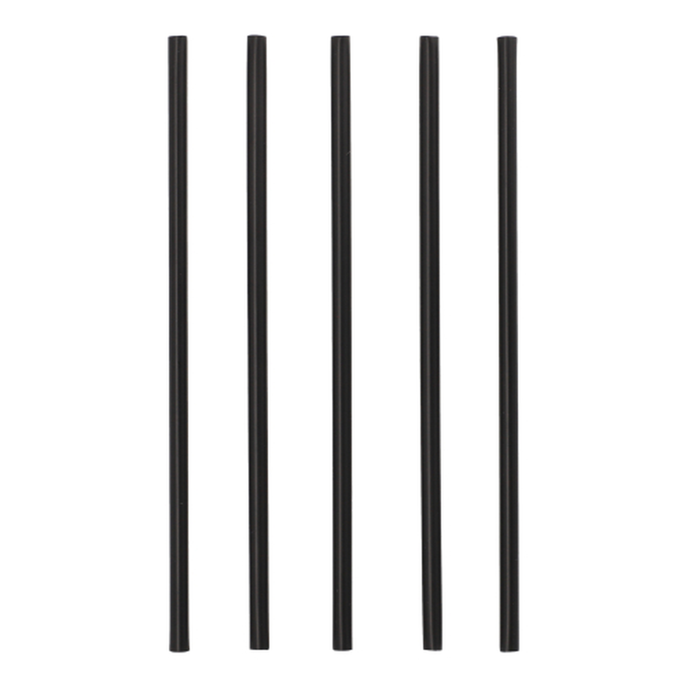 Papstar Mehrweg-Shake-Halme PP Ø 8 mm · 25 cm schwarz