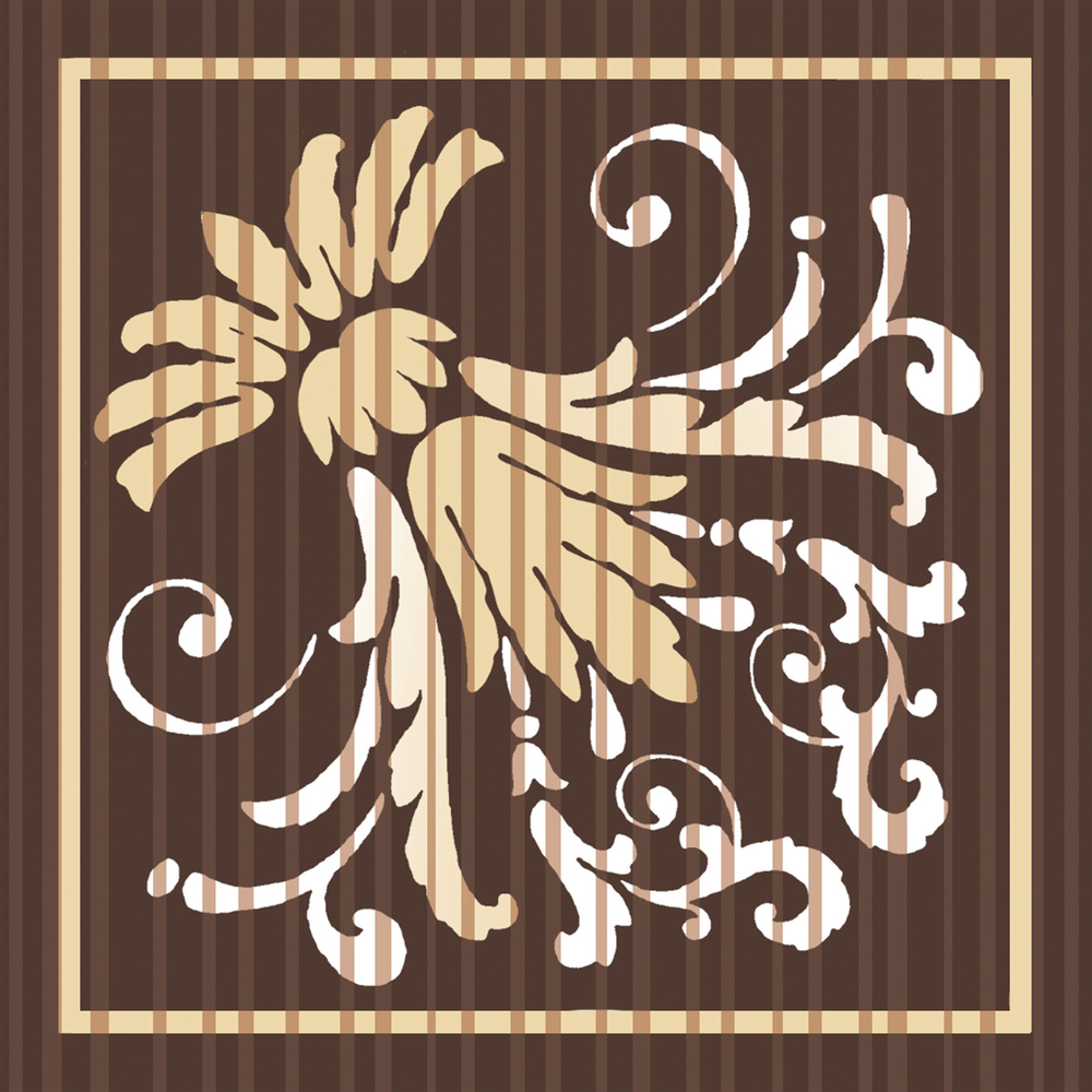 Mank Deckchen Letizia braun 90 x 90 mm
