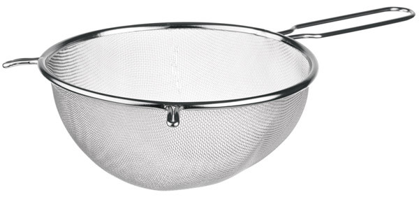 APS Passiersieb ca. Ø 18cm, Stiel-Länge 16cm , Edelstahl