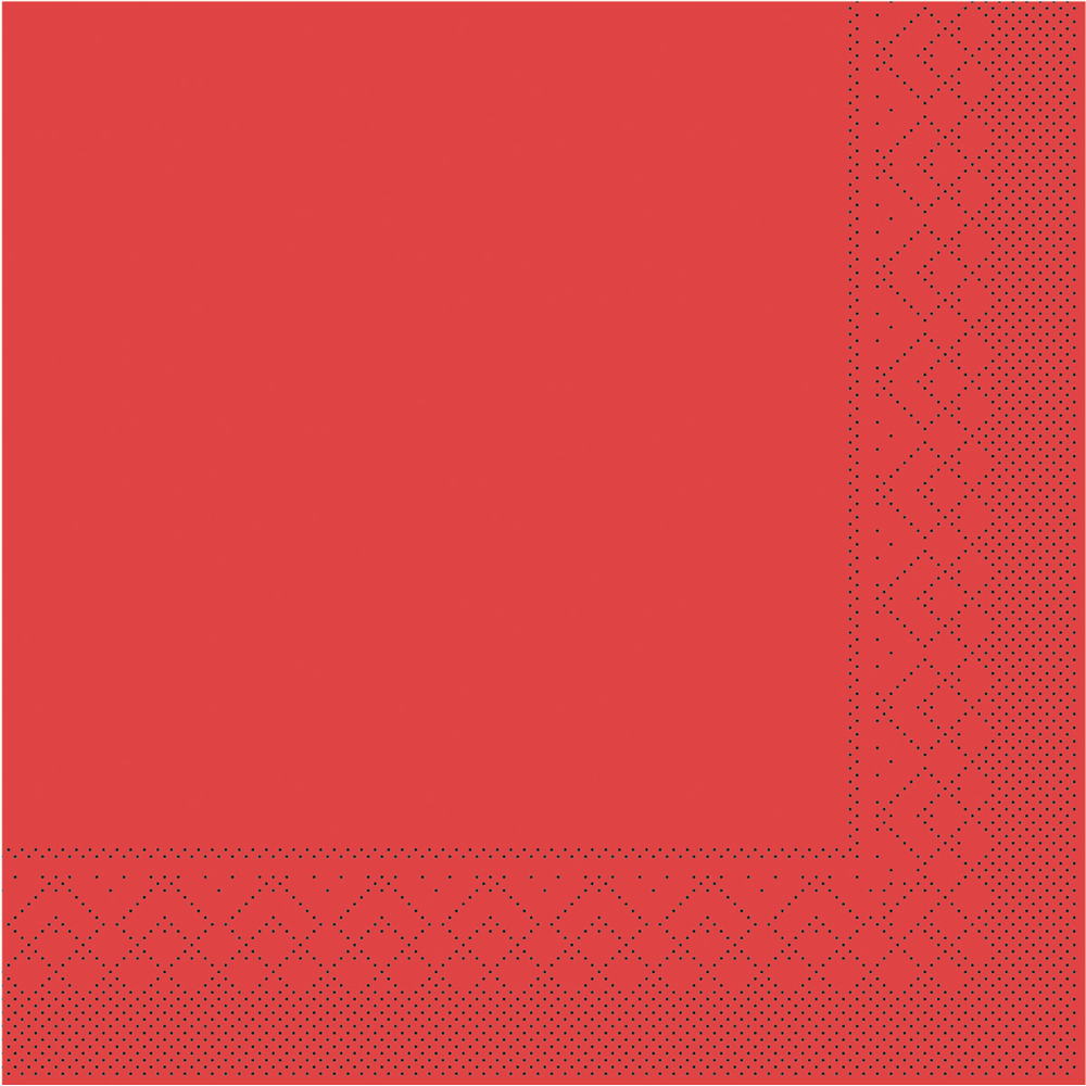 Mank Serviette Basic rot 40 x 40 cm 1/4 Falz