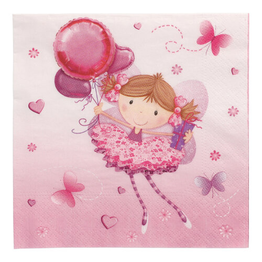 Papstar Servietten, 3-lagig 1/4-Falz 33 cm x 33 cm "Little Dancer"
