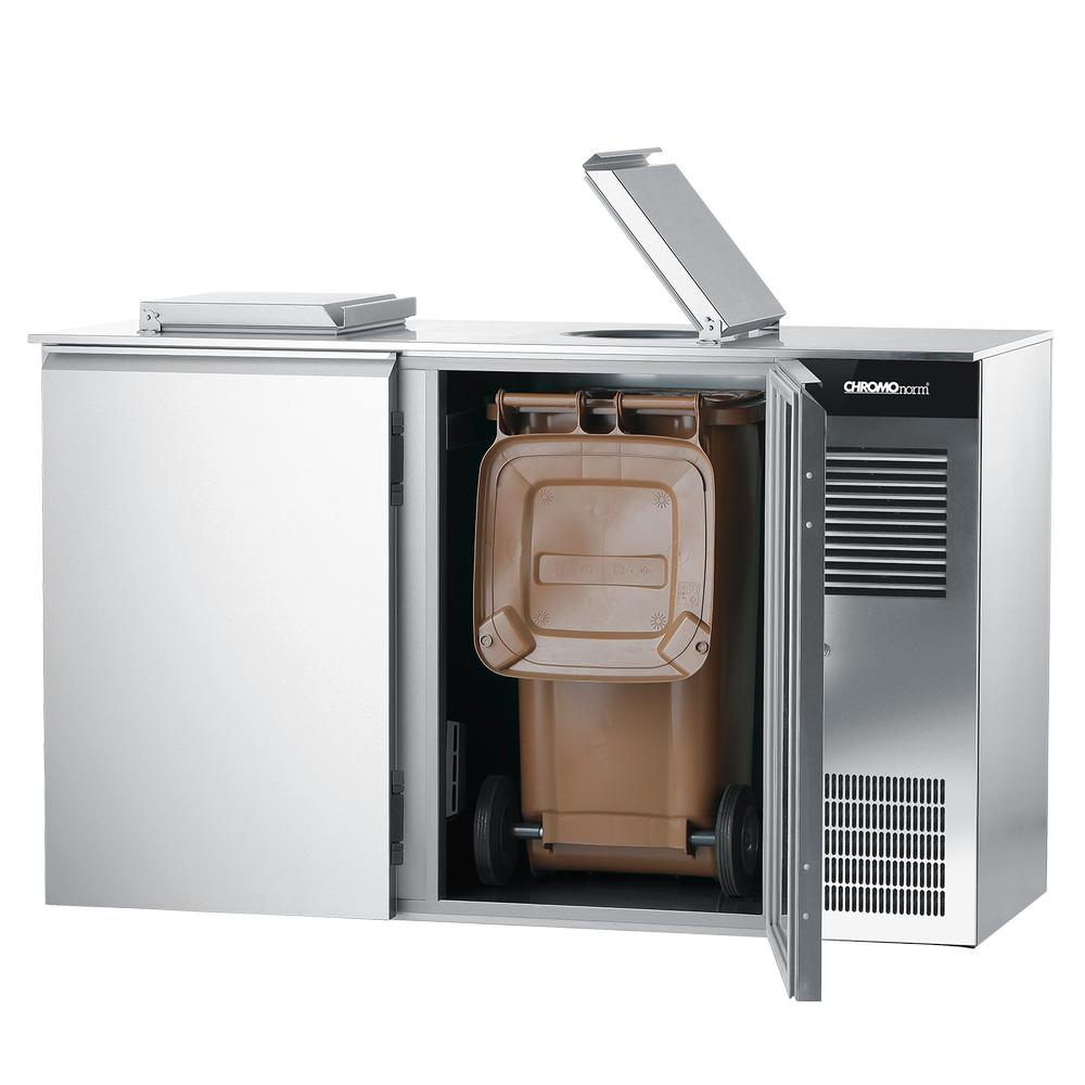 Chromonorm Abfallkühler 2 x 120 L, Steckerfertig - 1710x720x1082 mm