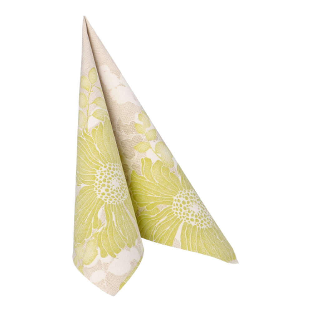 Papstar Servietten "ROYAL Collection" 1/4-Falz 40 cm x 40 cm grün "Annabel"