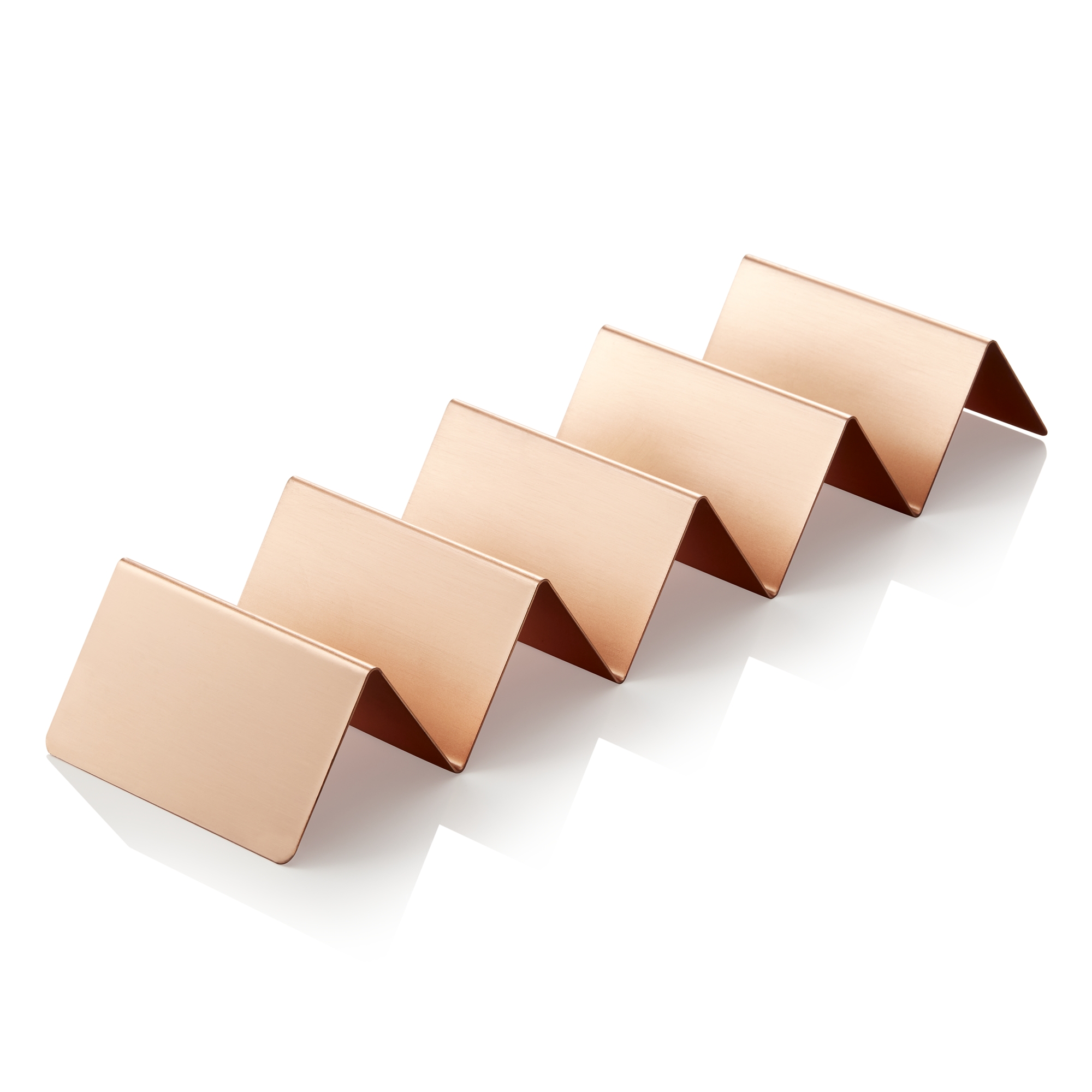 WAS Snackpresenter mit 4 Ablagen, 35 x 10 x 5 cm, kupferfarben, Edelstahl