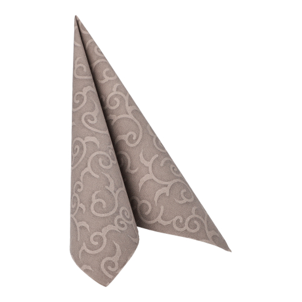 Papstar Servietten "ROYAL Collection" 1/4-Falz 40 cm x 40 cm grau "Casali"