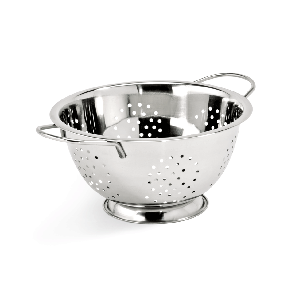 WAS Seiher, Ø 24 cm, Perforierung Ø 4 mm, Chromnickelstahl