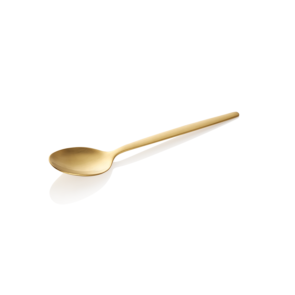 WAS Dessertlöffel ALEX GOLD, mit gold, matter PVD Beschichtung, 16 cm, Set á 12 