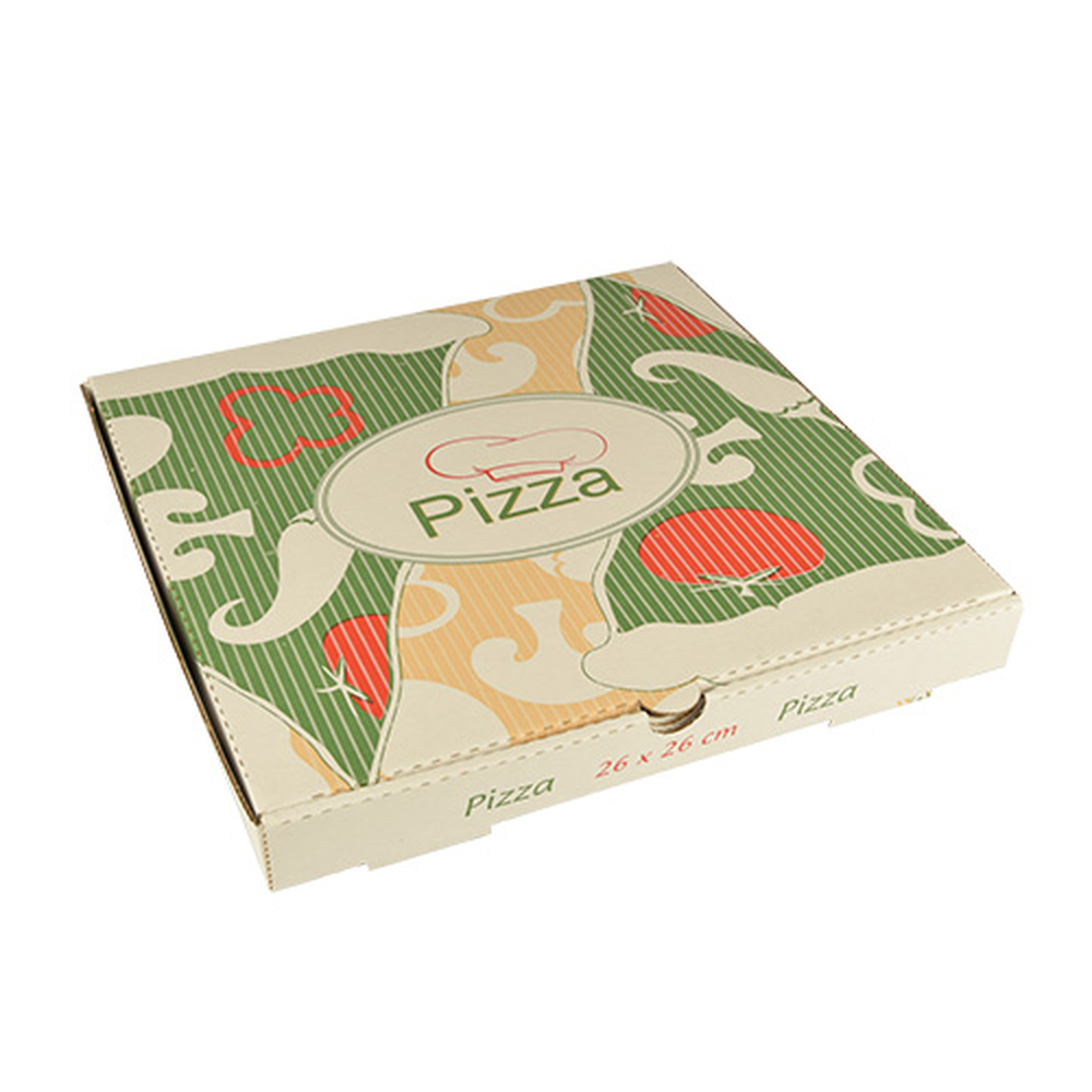 Papstar Pizzakartons, Cellulose "pure" eckig 26 cm x 26 cm x 3 cm